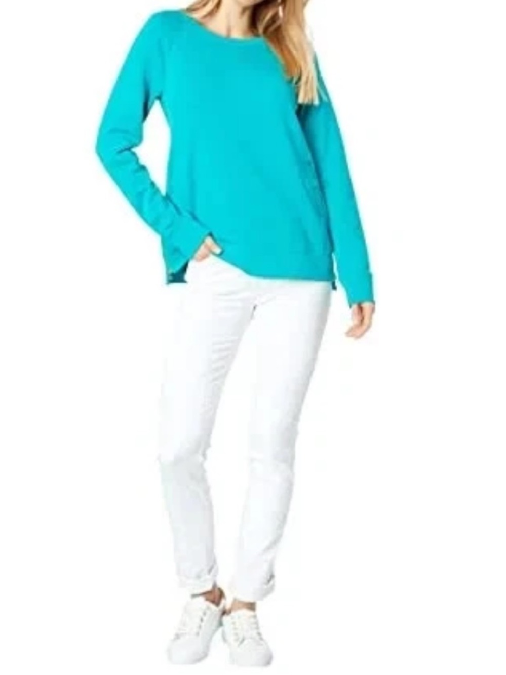 NWOT Lilly Pulitzer  Women’s Green Beach Comber Pullover Size Med